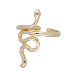 Anillo serpiente dorado