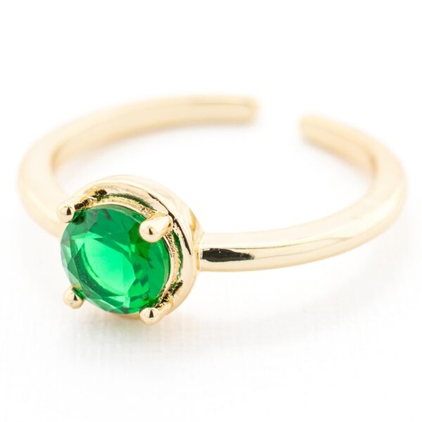 Anillo piedra verde