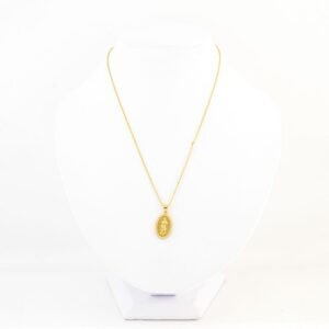 Cadena virgen con cristales
