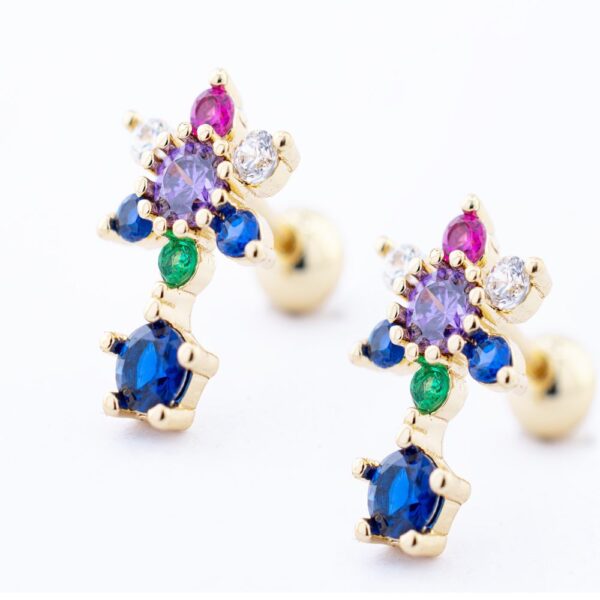 Arete flor colores