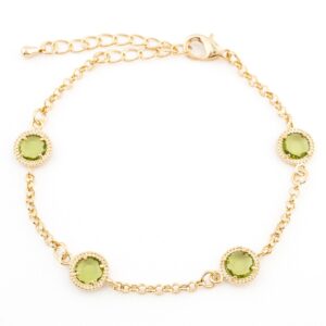 Pulsera verde circulo