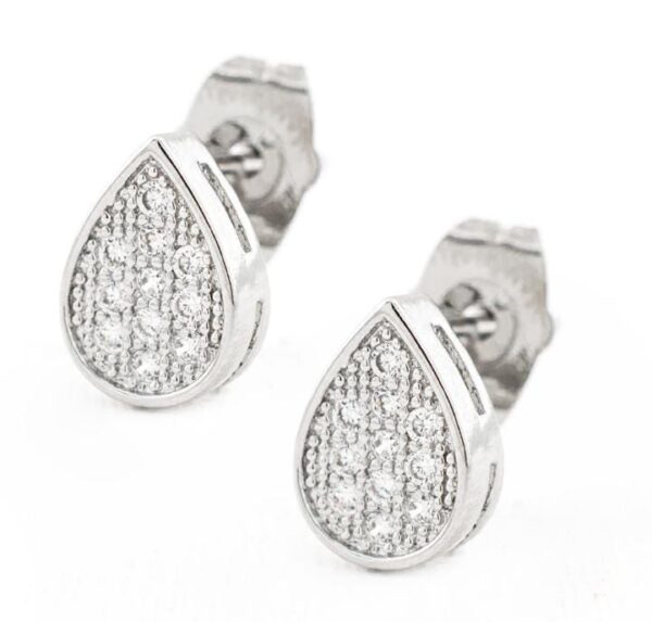 Arete gota rodio cristales