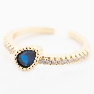 Anillo piedra azul