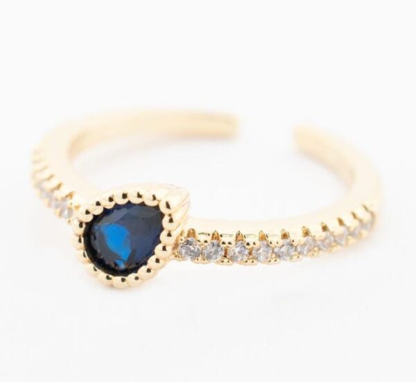 Anillo piedra azul