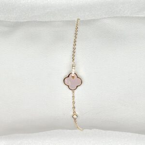 Pulsera flor rosa