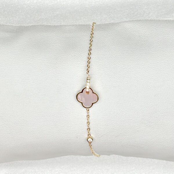 Pulsera flor rosa
