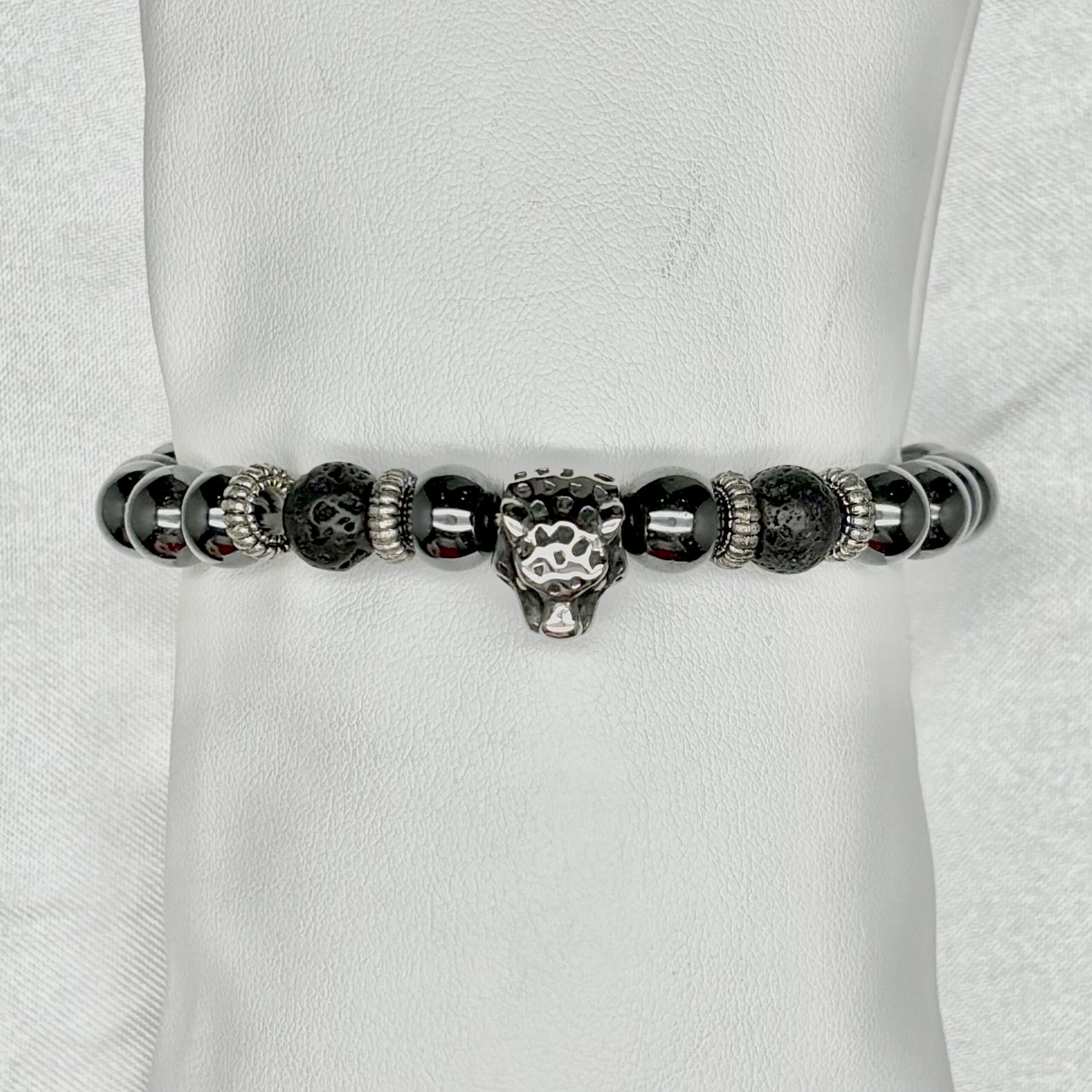 Pulsera perlas caballero