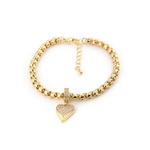 Pulsera cristales corazón