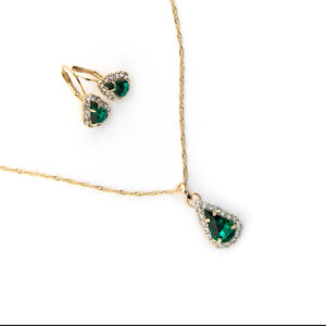 Juego zirconia verde