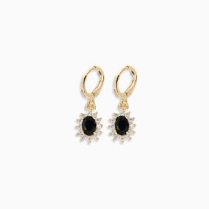 Huggie cristal negro