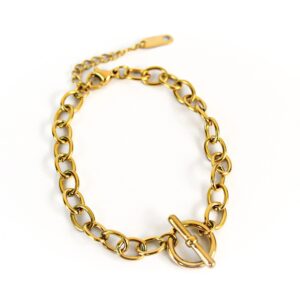 Pulsera eslabón circulo