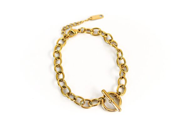 Pulsera eslabón circulo