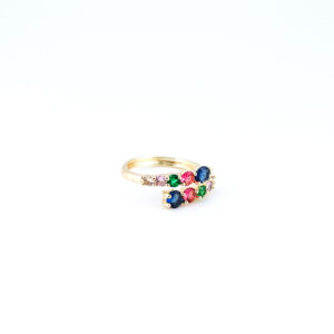 Anillo piedras colores