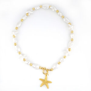 Collar conchas dije estrella de mar