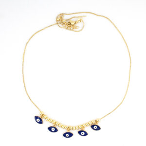 Collar ojo turcos azules