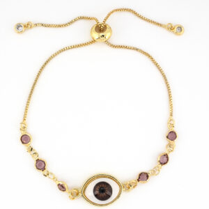 Pulsera ojo turco cafe