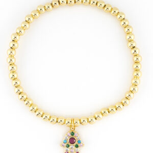 Pulsera mano de Fatima cristales