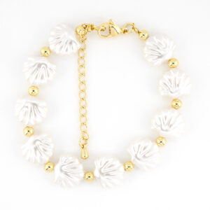 Pulsera conchas dorada
