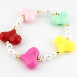 Pulsera corazones colores