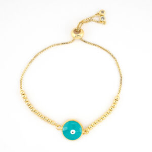 Pulsera ajustable ojo turco agua acua