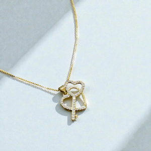 Collar corazon y llave