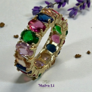 Anillo colores cristales