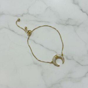 PULSERA AJUSTABLE LUNA CRISTALES