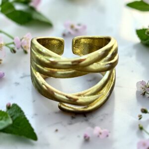 Anillo cruzado dos lineas