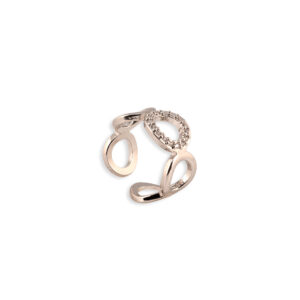 Anillo circulo piedras