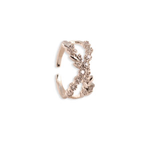 Anillo infinito hojas