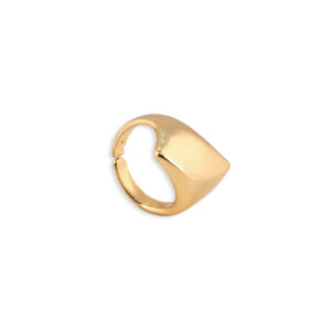 Anillo dorado curba