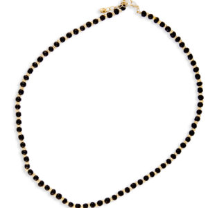 cadena bolitas negro