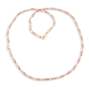 Cadena Tricolor Diamond Cut