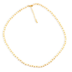 Collar perlas blancas