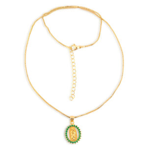 Collar virgen verde