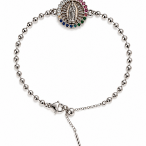 pulsera dije virgen colores
