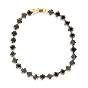 pulsera cristales negro