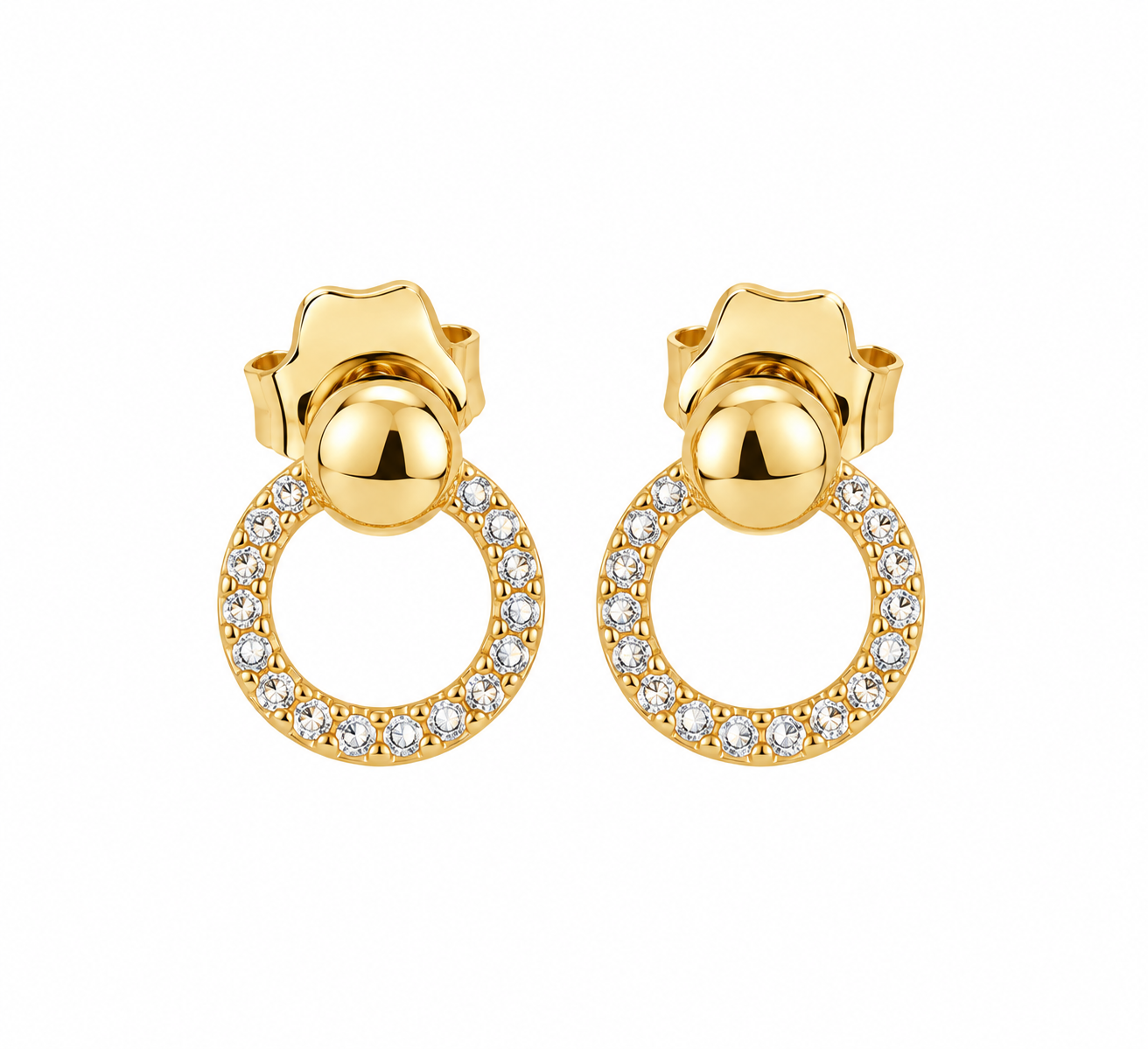arete circulo cristal blanco