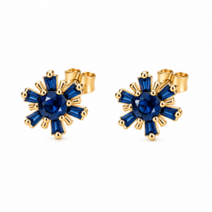arete flor azul