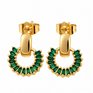 arete elegante verde